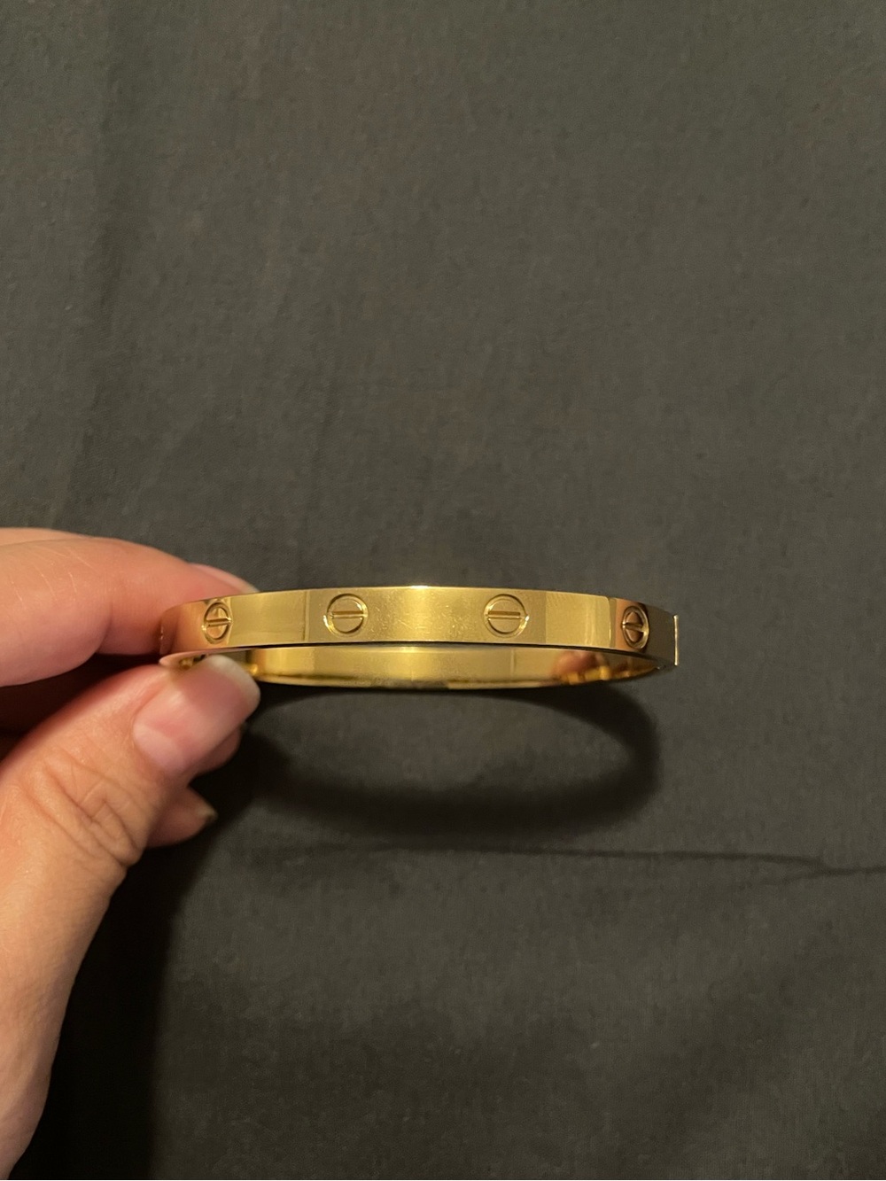 New - Classic Love bangle inspired - stamped